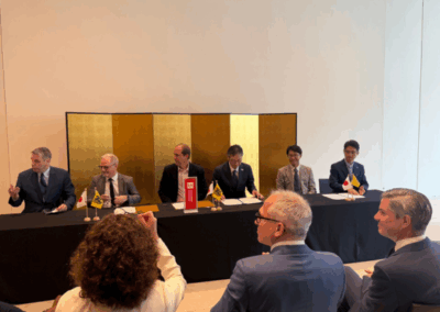 Pharma.Aero, University of Antwerp and partners at the MoU signing ceremony in Tokyo